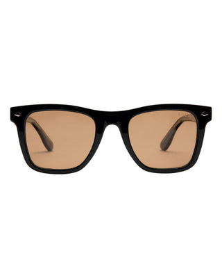 I-SEA Rhythm Sunglasses - Black/Cocoa Polarized Lens
