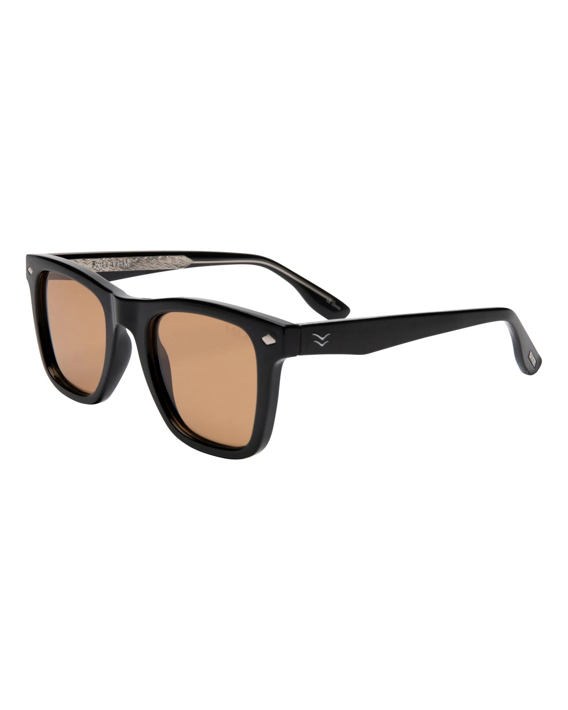 I-SEA Rhythm Sunglasses - Black/Cocoa Polarized Lens