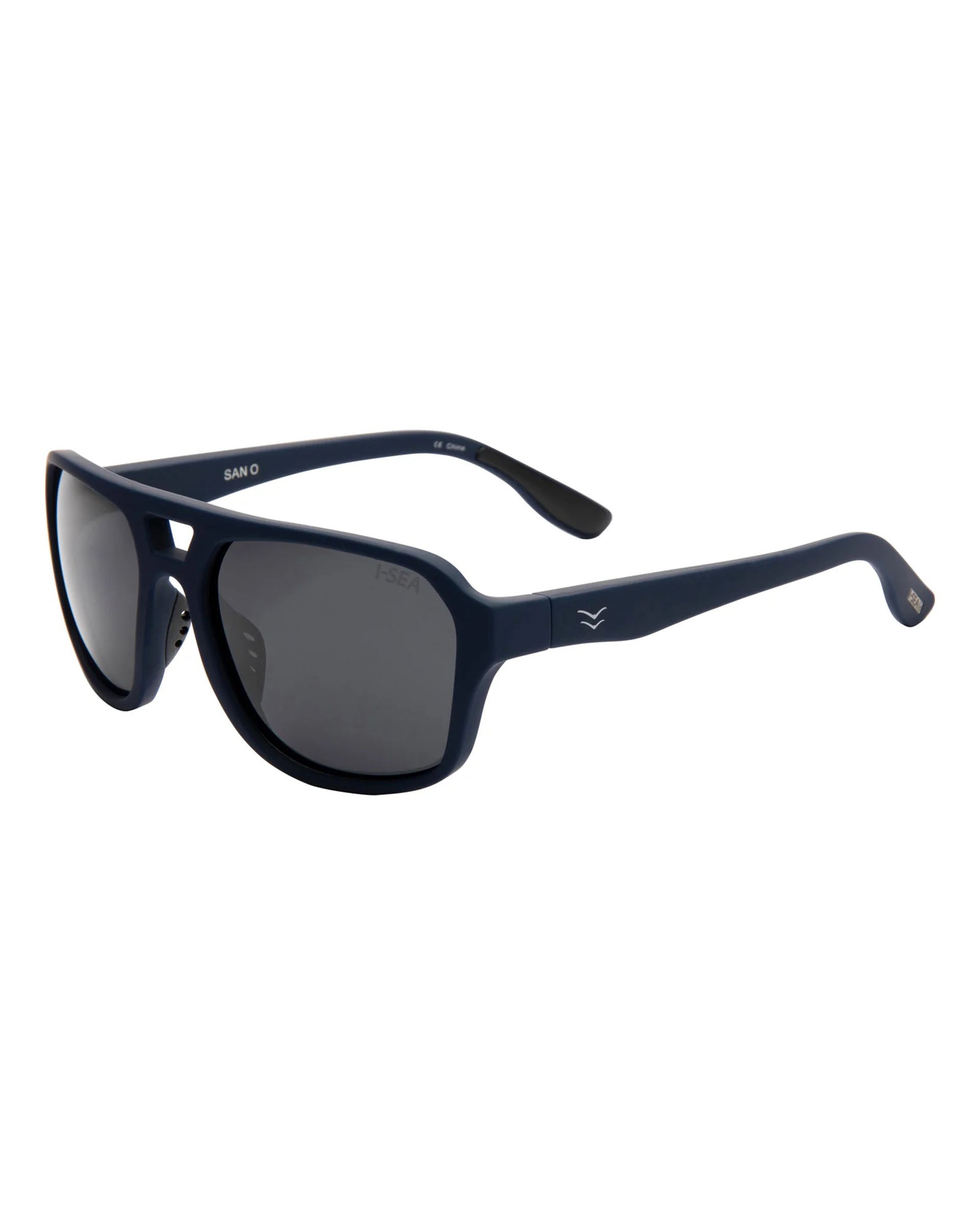 I-SEA Men's San-O Sunglasses - Sea/Smoke Polarized Lens
