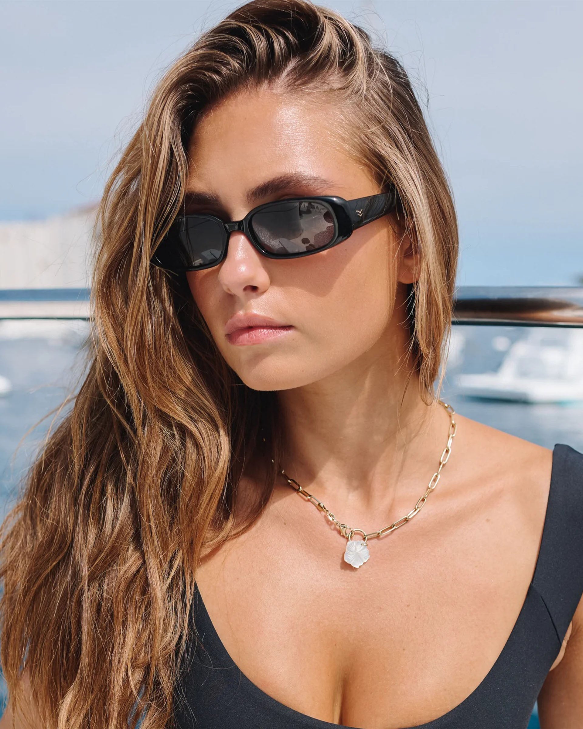 I-SEA Savoy Sunglasses - Black/Smoke Polarized Lens