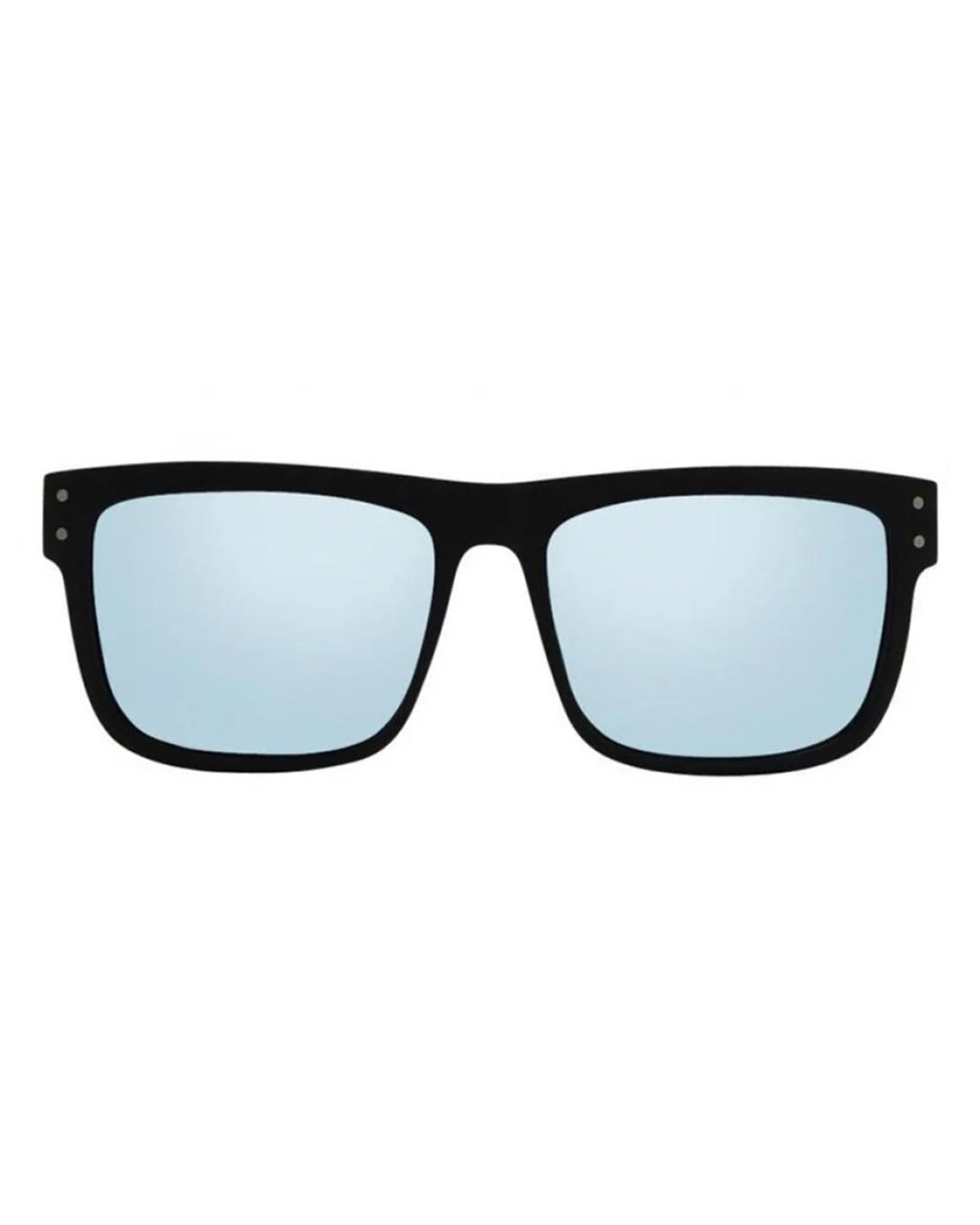 I-SEA V Lander Sunglasses - Black Soft Touch Rubber/Blue Mirror Polarized