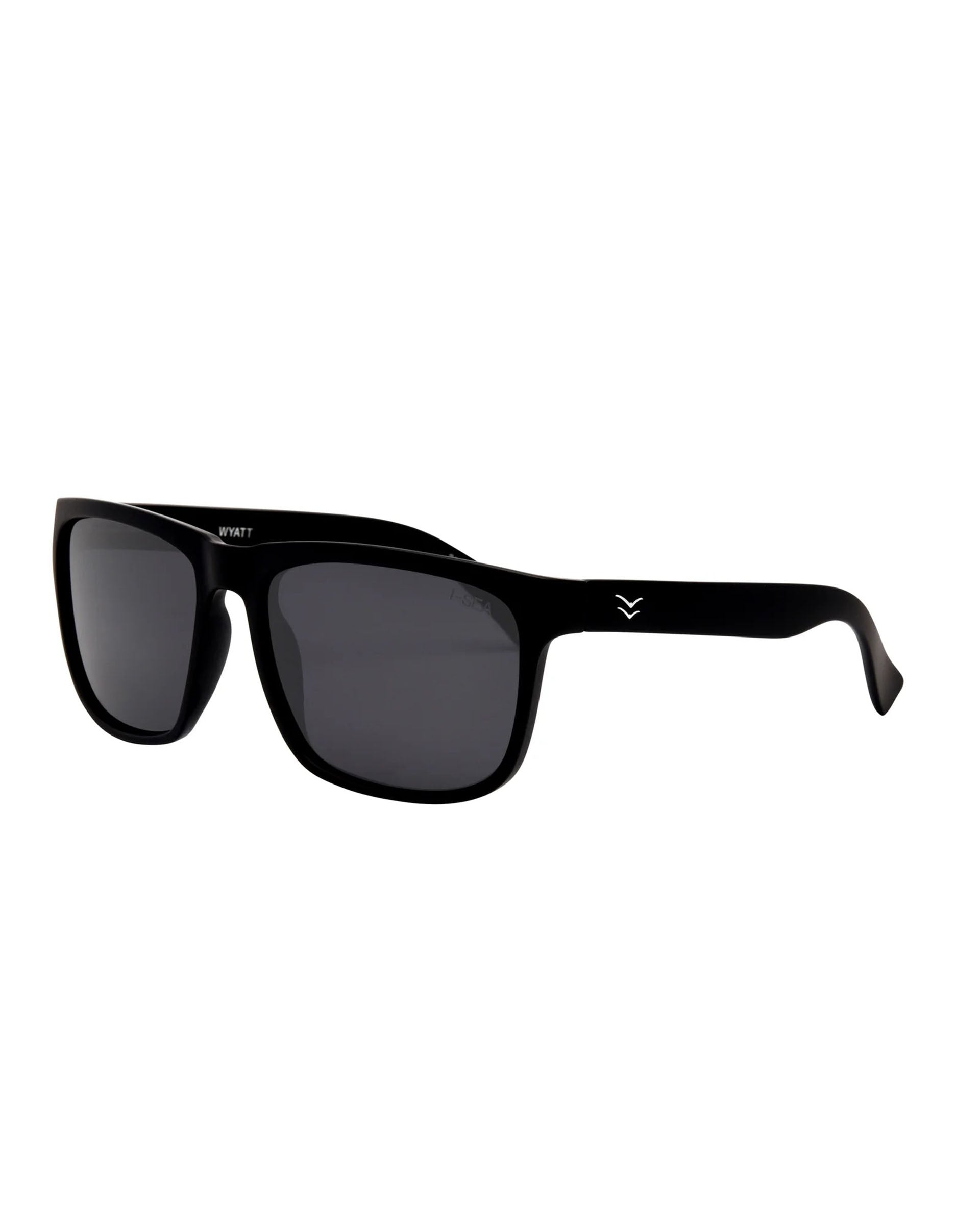 I-SEA Men's Wyatt Sunglasses - Black/Smoke Polarized Lens
