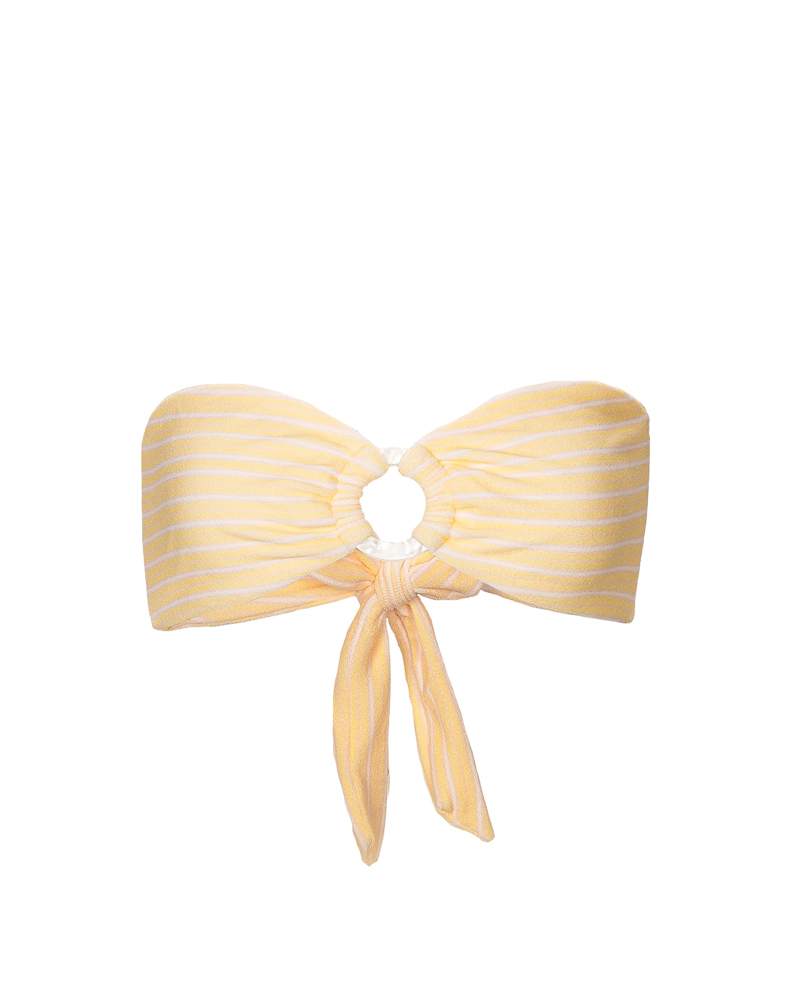 Danielle Brown Isabella Swim Top - Lemon Stripe