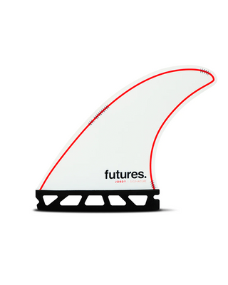 Jordy Signature Thruster Fin - White/Red