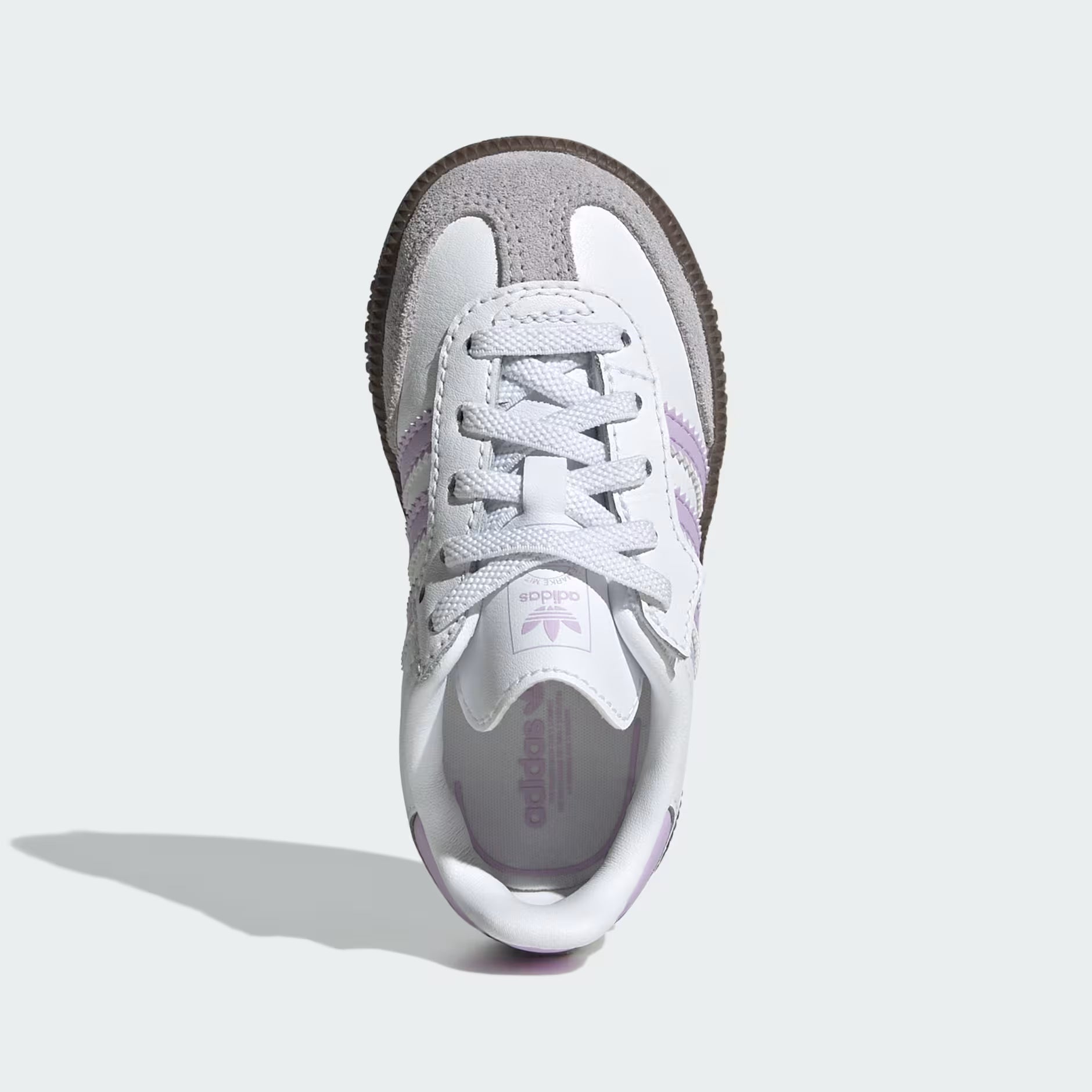 Adidas Toddler Samba OG Comfort Closure Elastic Lace Shoes - Cloud White / Powder Plum / Gum