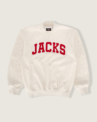 Jacks Mockneck Embroidered Sweatshirt - Oat Heather