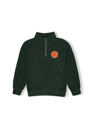 Kid's Joy Quarter Zip Sweatshirt - Forest