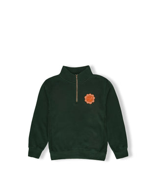 Toddler's Joy Quarter Zip Sweatshirt - Forest