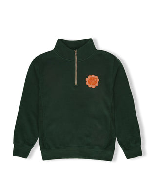 Girl's Joy Quarter Zip Sweatshirt - Forest