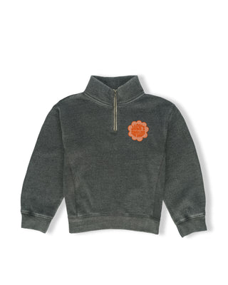 Kid's Joy Quarter Zip Sweatshirt - Slate Gray