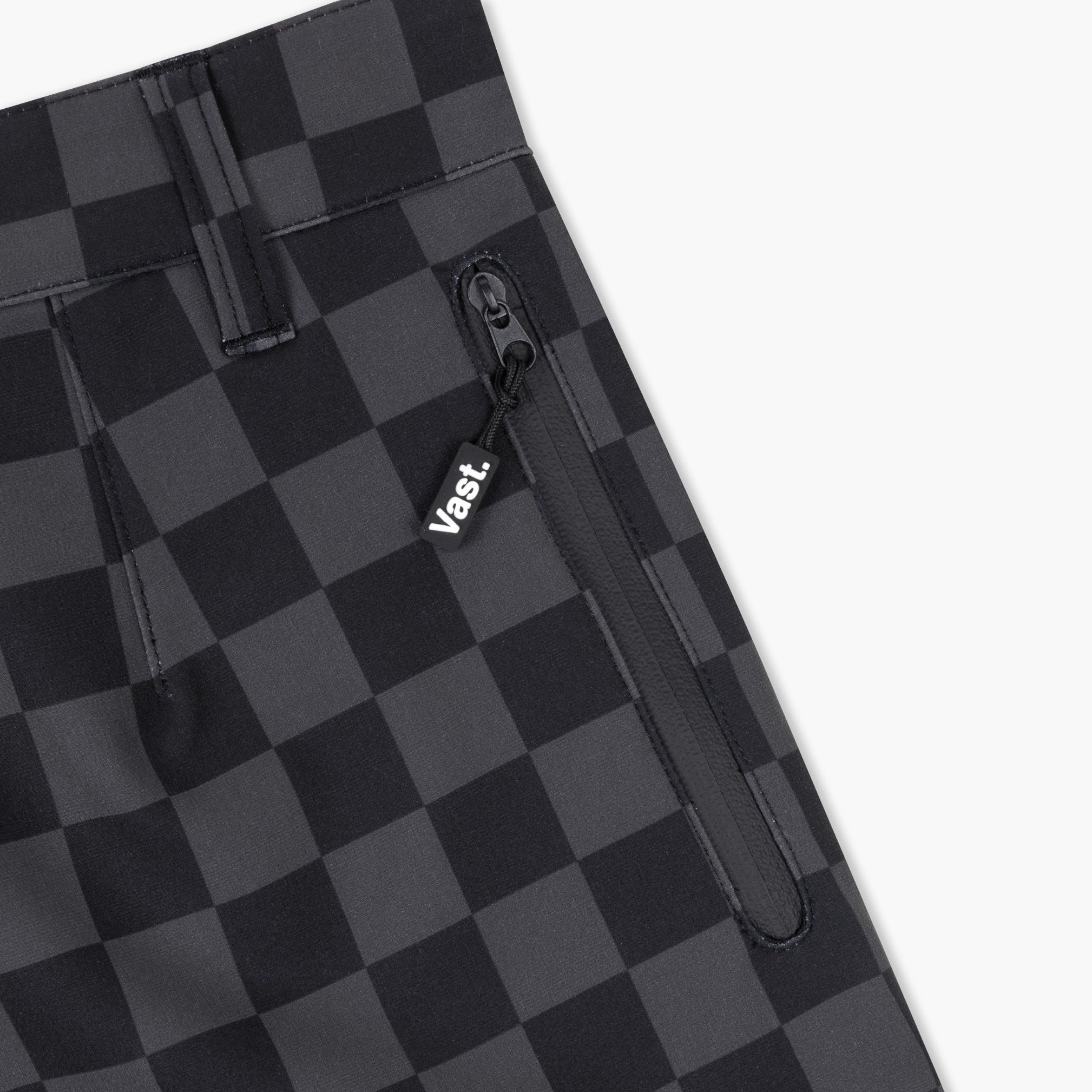 Check Check Hybrid Short - Black