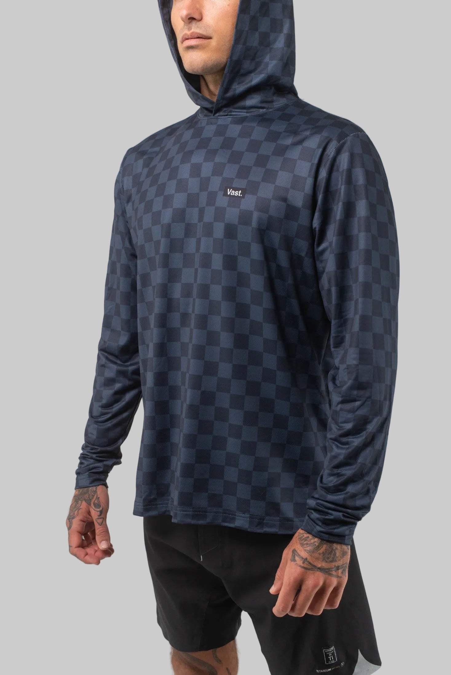 Aqua Terra Lite Check Check Tech Daily Hoodie