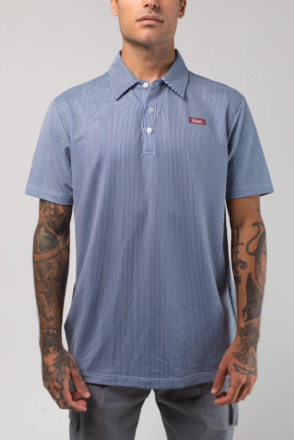 Aqua Terra Linear Polo Shirt