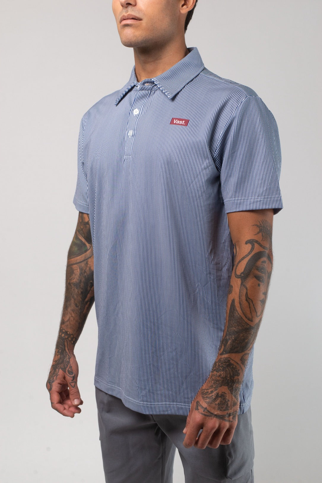 Aqua Terra Linear Polo Shirt