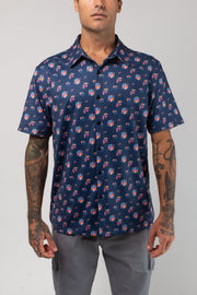 Aqua Terra Multi Floral Tech Button Up