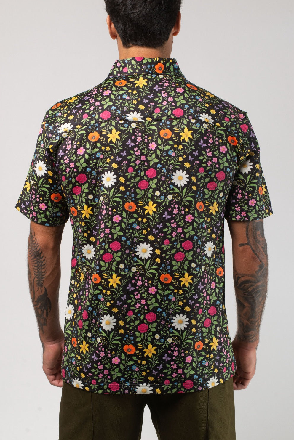 Aqua Terra Scritti Poltti Tech Button Up Shirt