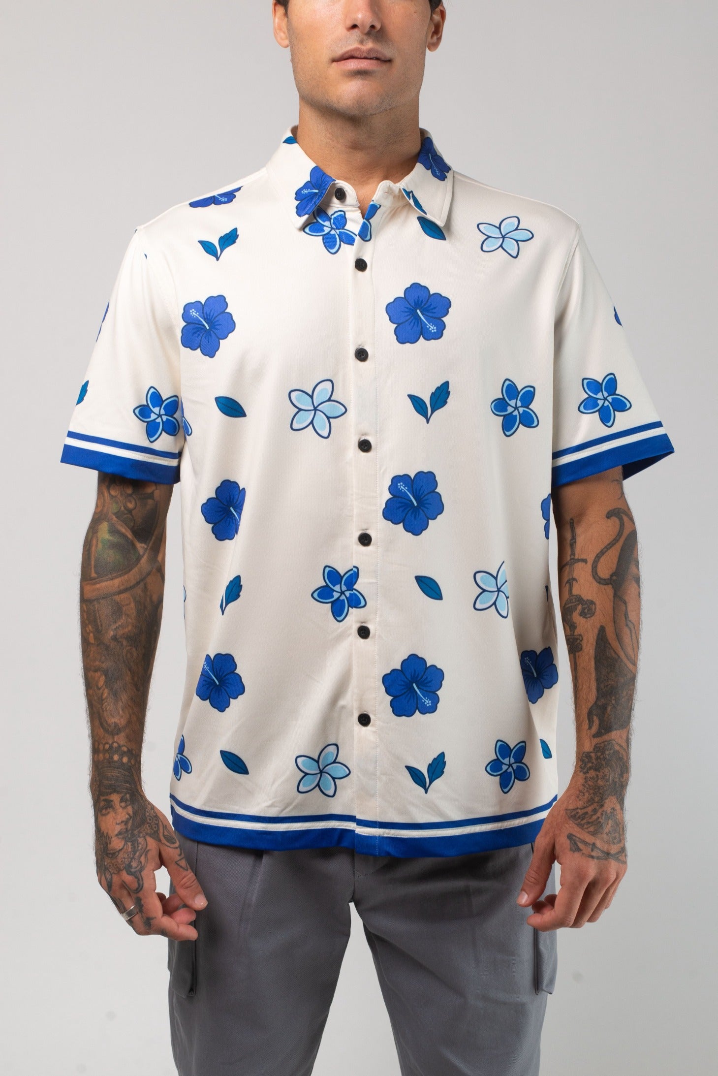 Aqua Terra Floral Dream Tech Button Up