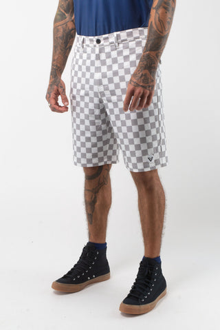 Check Check Hybrid Short - Heather Grey