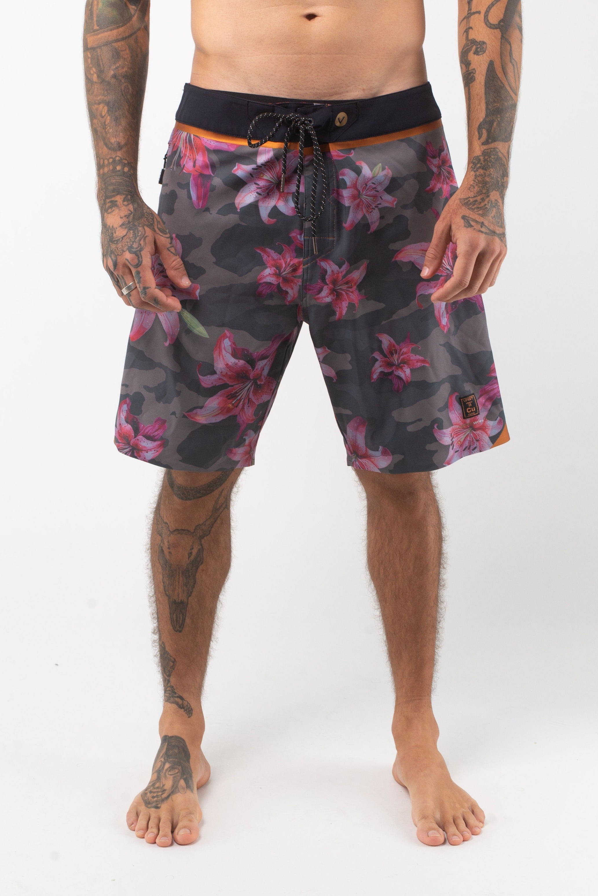 Floral Blend Camo Copper Boardshort