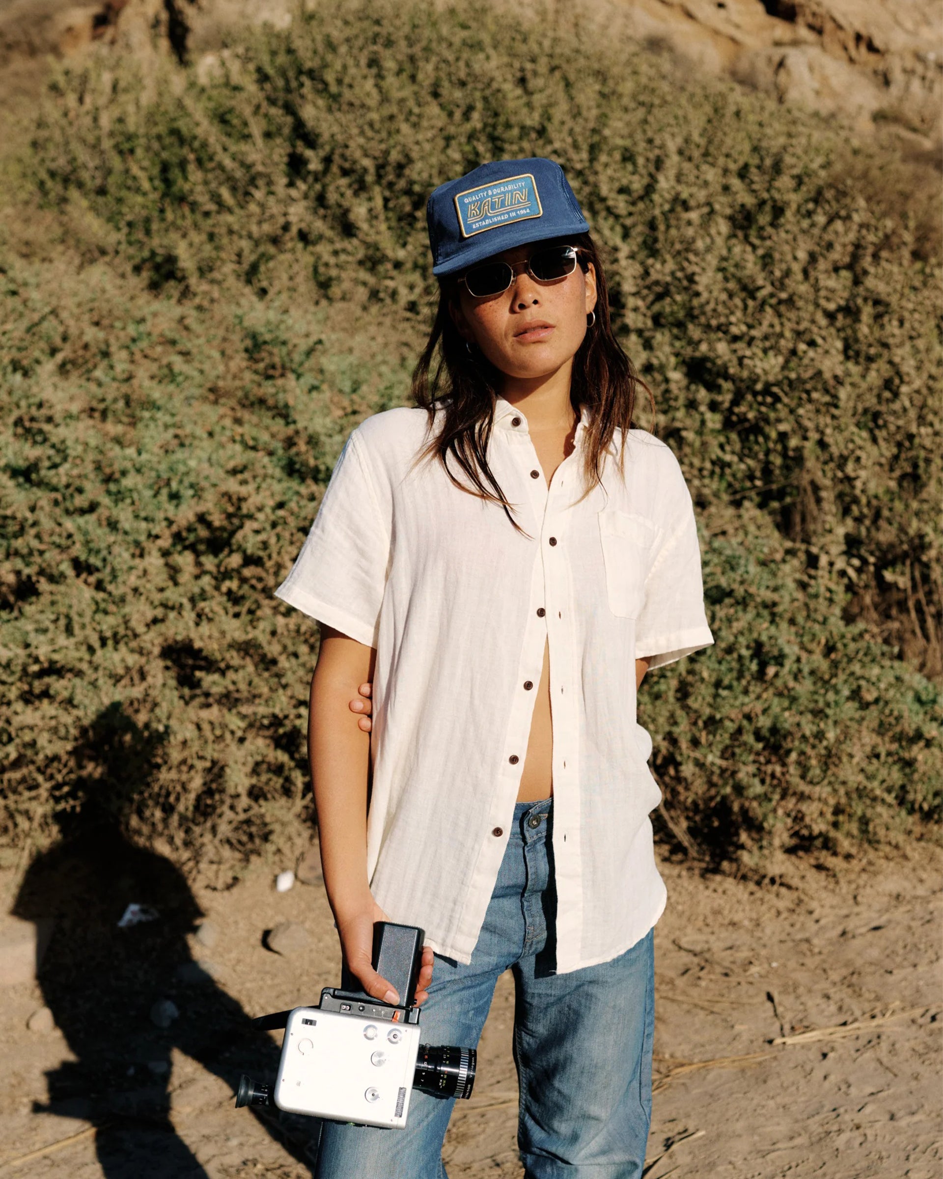 Katin Men's Alan Solid Short Sleeve Shirt - Vintage White