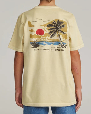 Katin Boy's (8-16) Bien S/S T-Shirt - Dusty Yellow Vintage Wash
