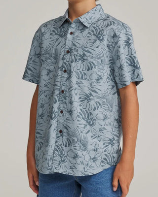 Boy's (8-16) Moco Shirt - Gray Blue