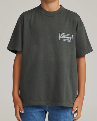 Katin Boy's (8-16) Scrubber Short Sleeve T-Shirt - Black Vintage Wash