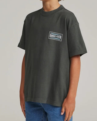 Katin Boy's (8-16) Scrubber Short Sleeve T-Shirt - Black Vintage Wash