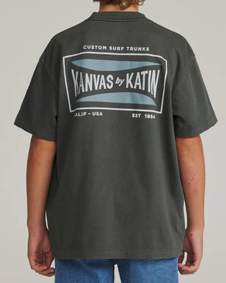 Katin Boy's (8-16) Scrubber Short Sleeve T-Shirt - Black Vintage Wash