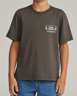 Katin Boy's (8-16) Void Short Sleeve T-Shirt - Lead Vintage Wash
