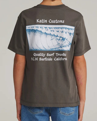 Katin Boy's (8-16) Void Short Sleeve T-Shirt - Lead Vintage Wash