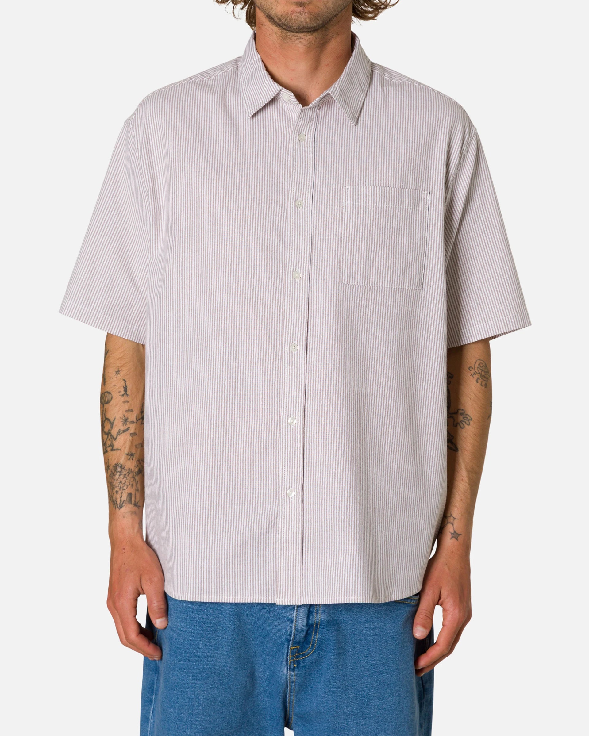 Katin Ezra Short Sleeve Shirt - Light Brown