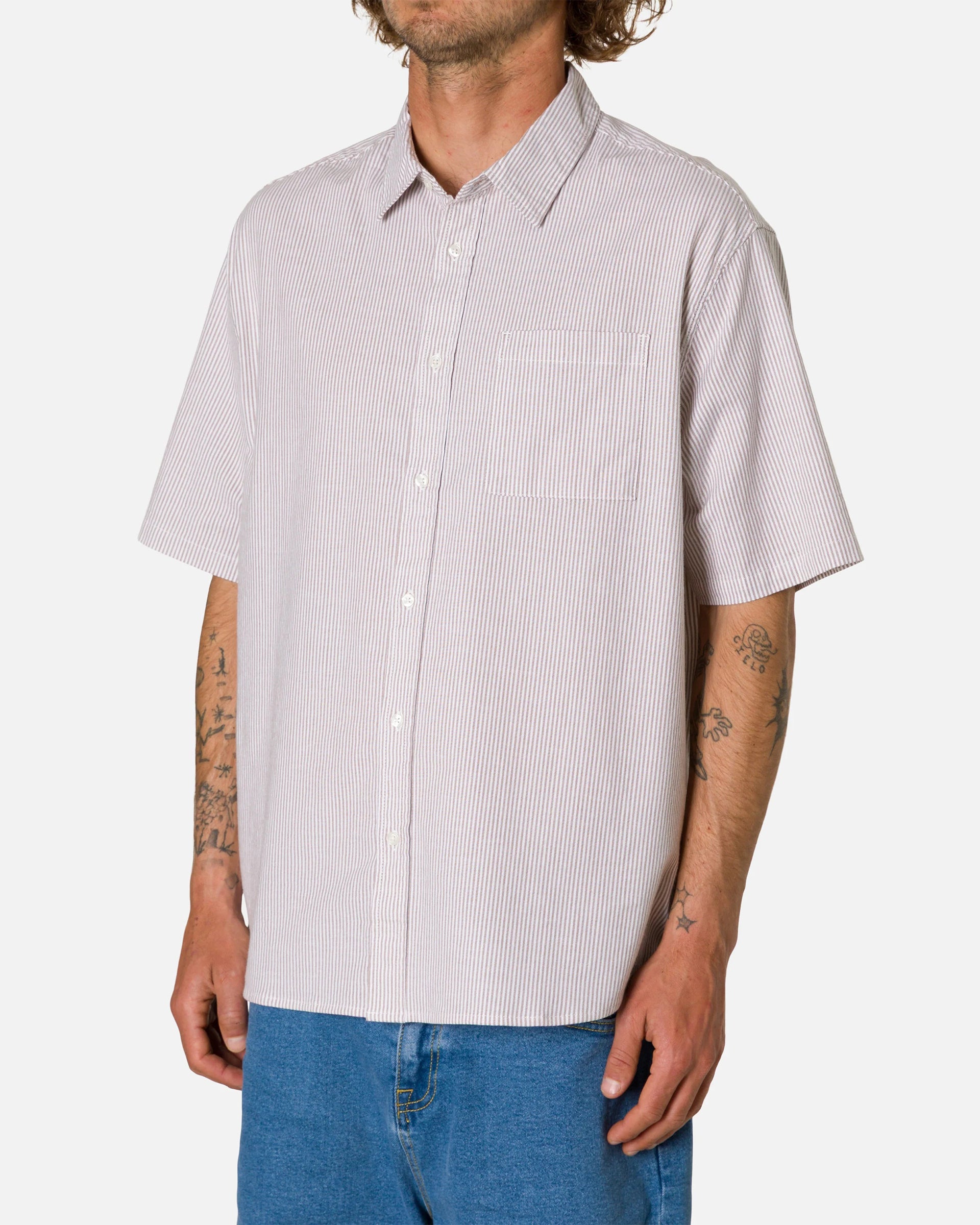 Katin Ezra Short Sleeve Shirt - Light Brown