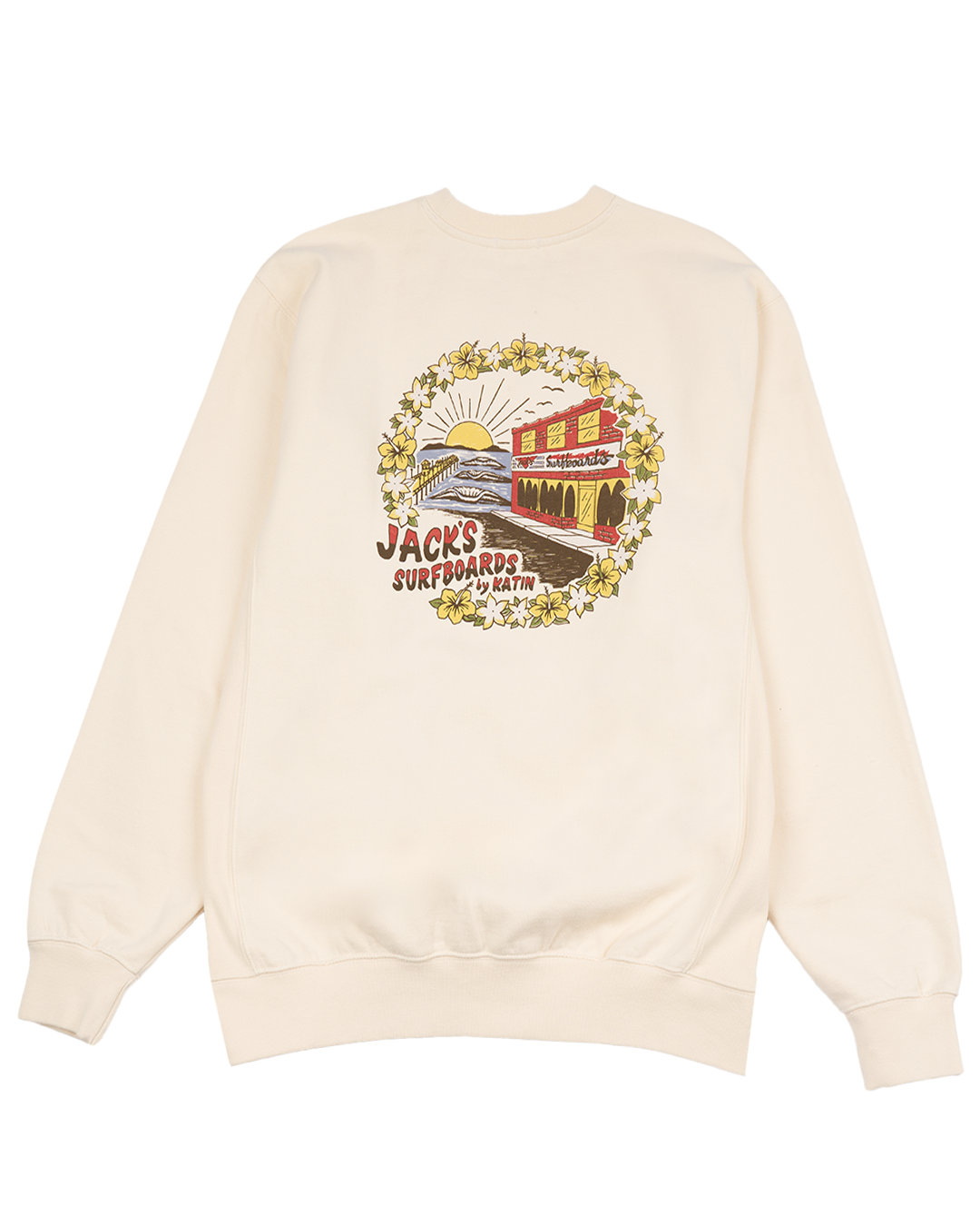 Katin x Jack's Main Street Crewneck Sweatshirt - Vintage White