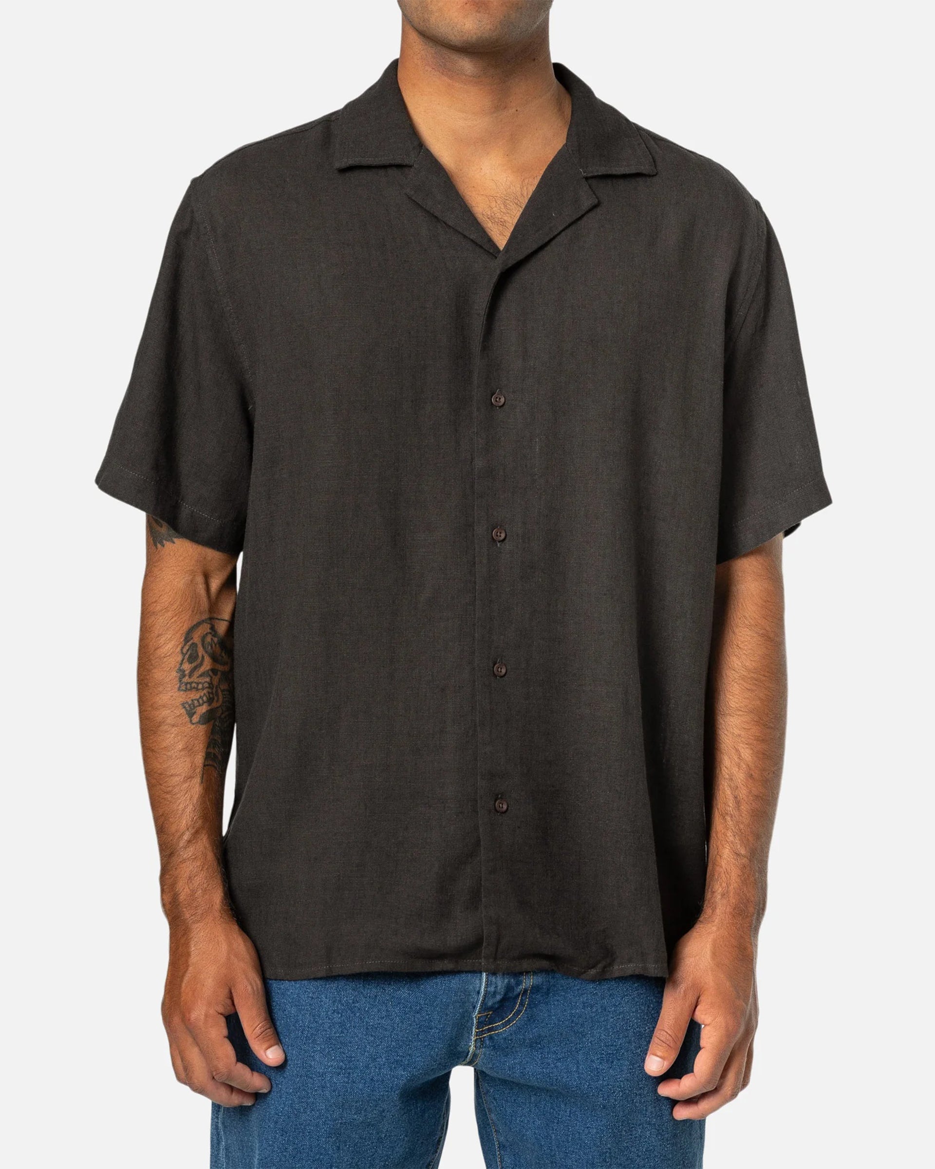 Katin Teller Short Sleeve Shirt - Black Wash