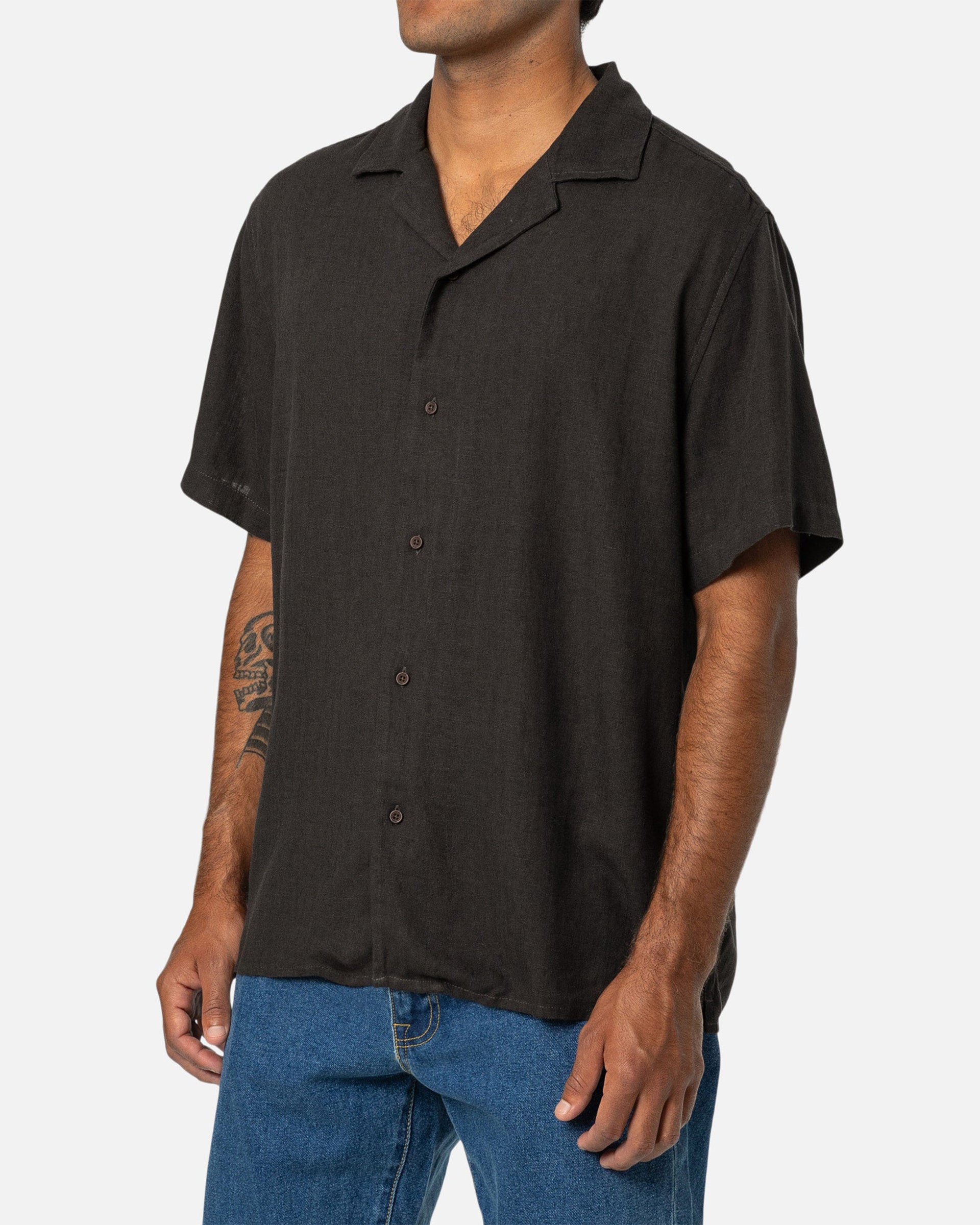 Katin Teller Short Sleeve Shirt - Black Wash
