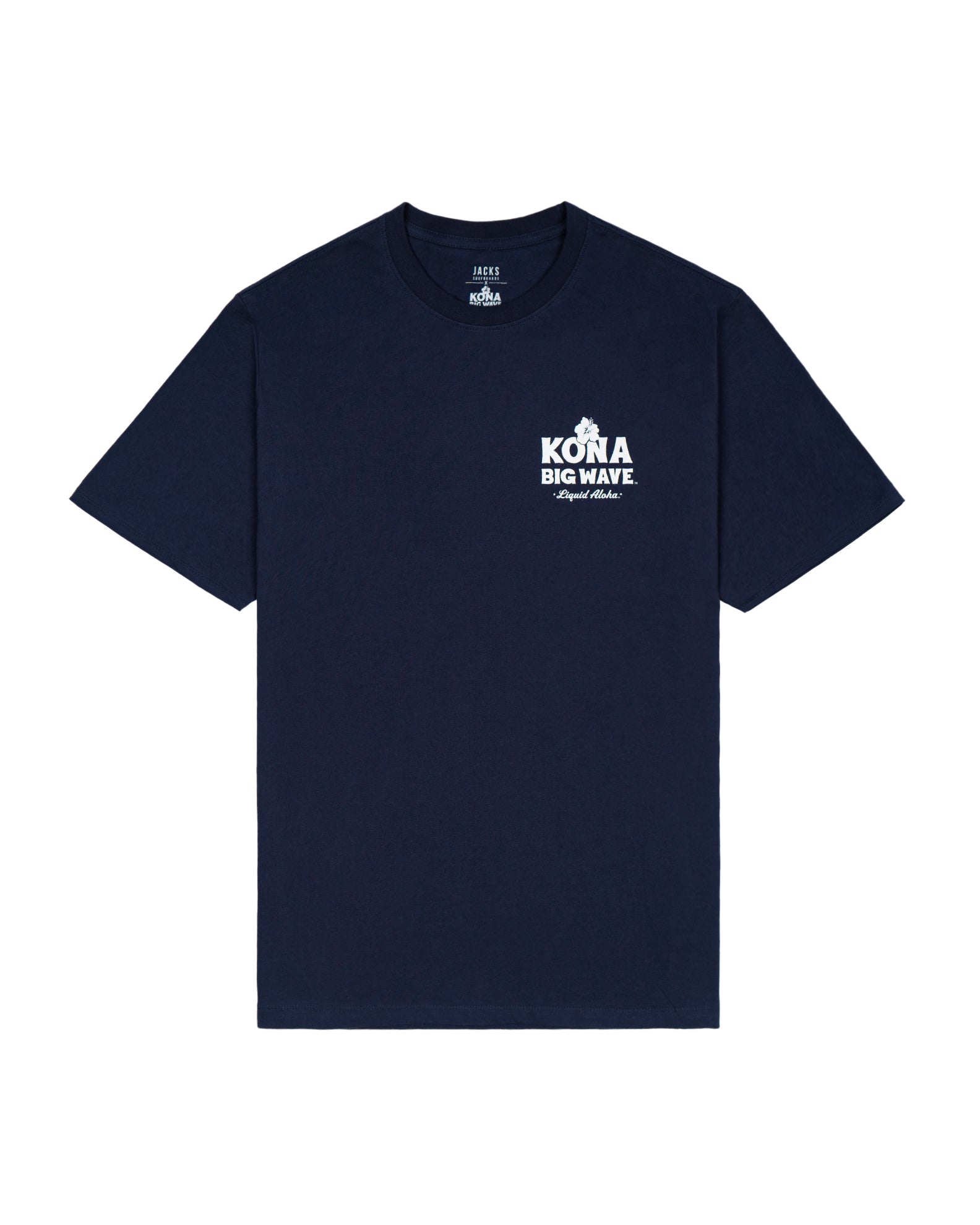 Kona Brewing x Jack's Men's "Canoe" Short Sleeve T-Shirt- Navy