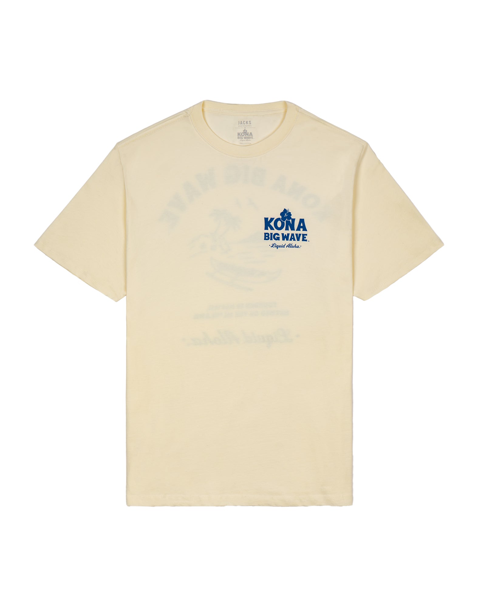 Kona Brewing x Jack's Men's "Canoe" Short Sleeve T-Shirt- Vintage White