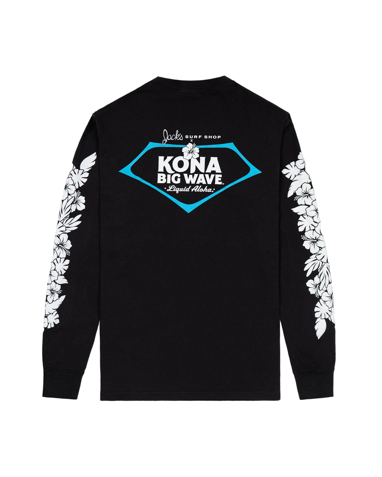 Kona Brewing X Jack's Men's "Kona Lam" Long Sleeve T-Shirt- Black