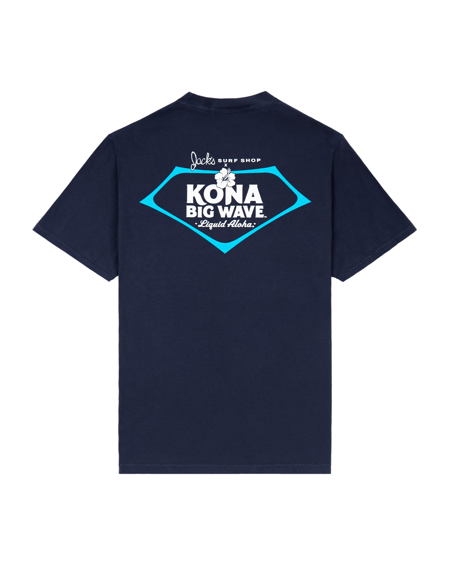 Kona Brewing x Jack's Men's "Kona Lam" Short Sleeve T-Shirt-Navy