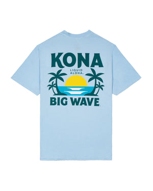 Kona Brewing x Jack's Men's "Liquid Aloha" Short Sleeve T-Shirt- Hydrangea