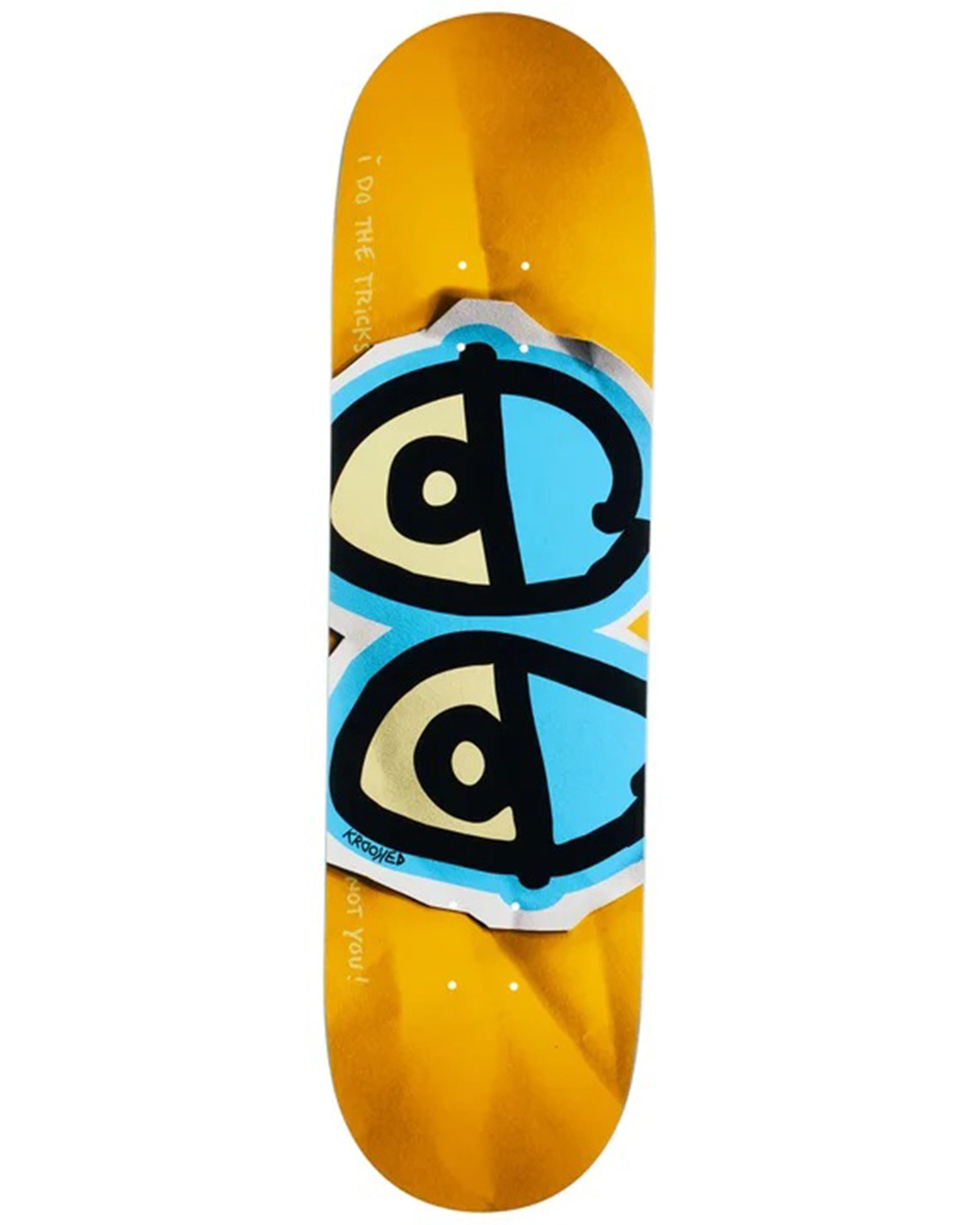 Krooked Skateboards DBX Eyes 8.38" Deck - Gold