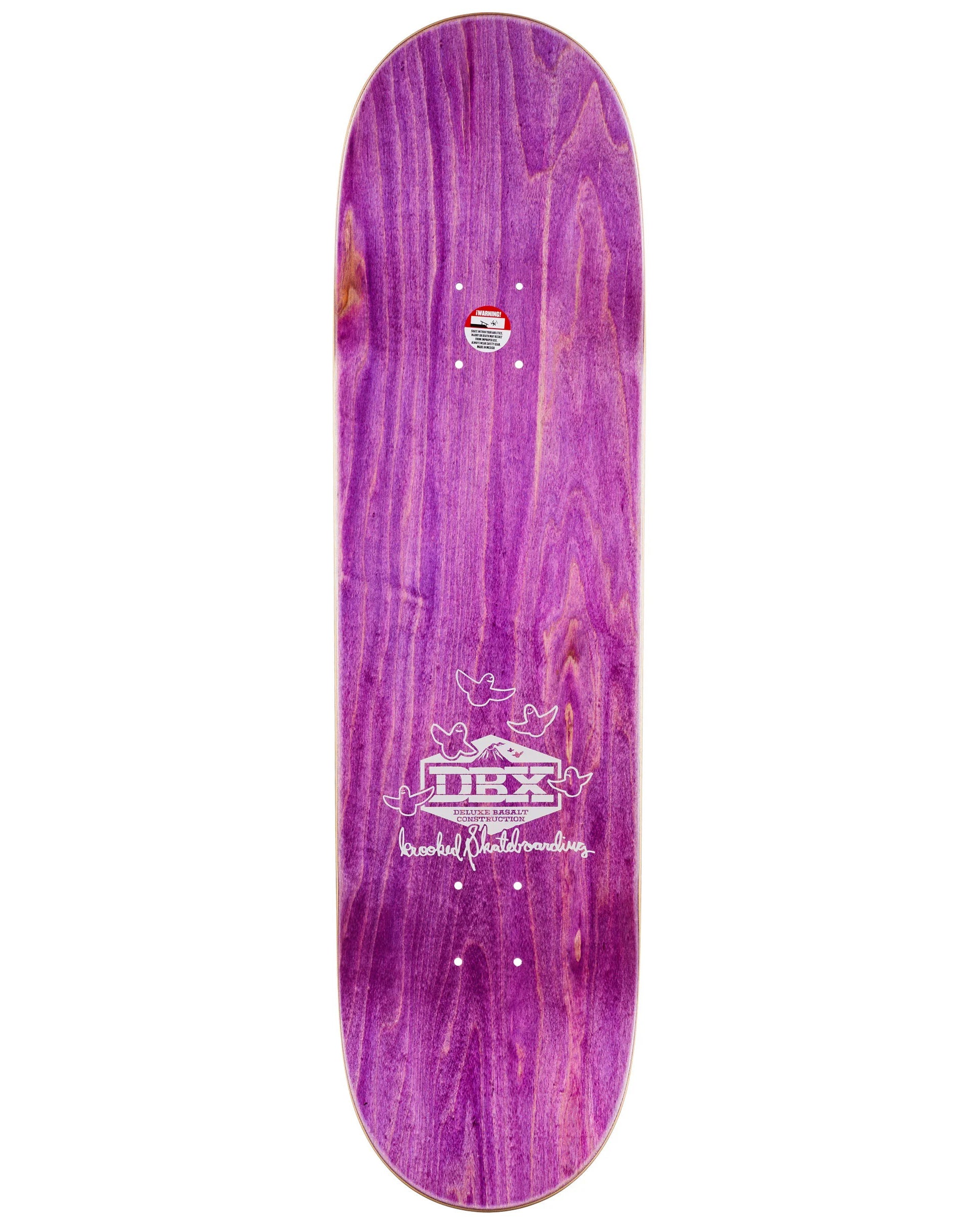 Krooked Skateboards DBX Eyes 8.5" Deck - Wine