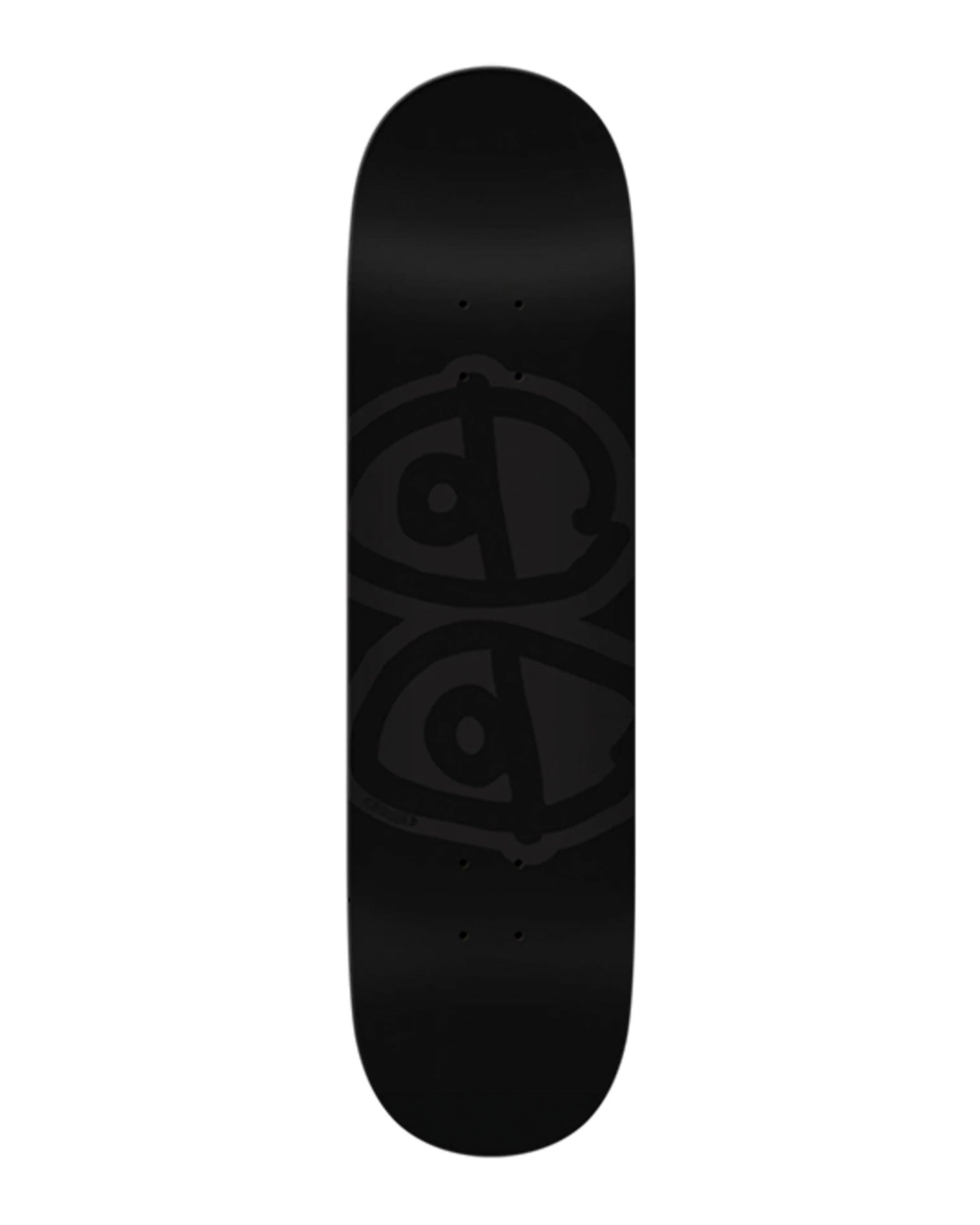 Krooked Skateboards Team Eyes 8.5" Deck - Black Dipped