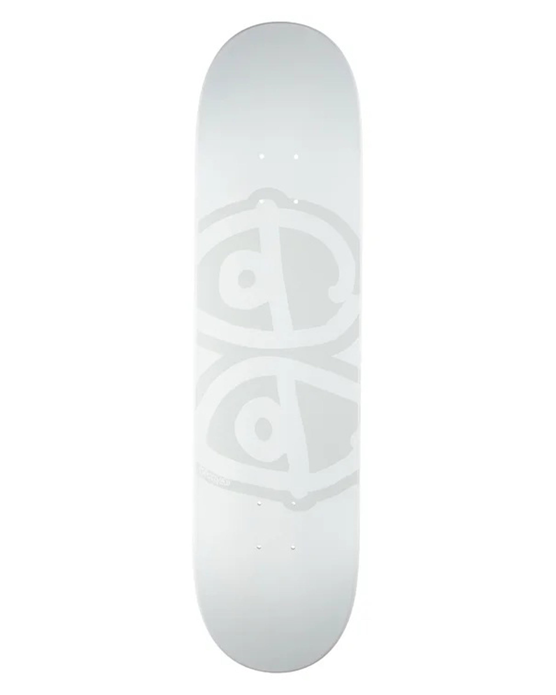 Krooked Skateboards Eyes 8.06" Deck - White Dipped