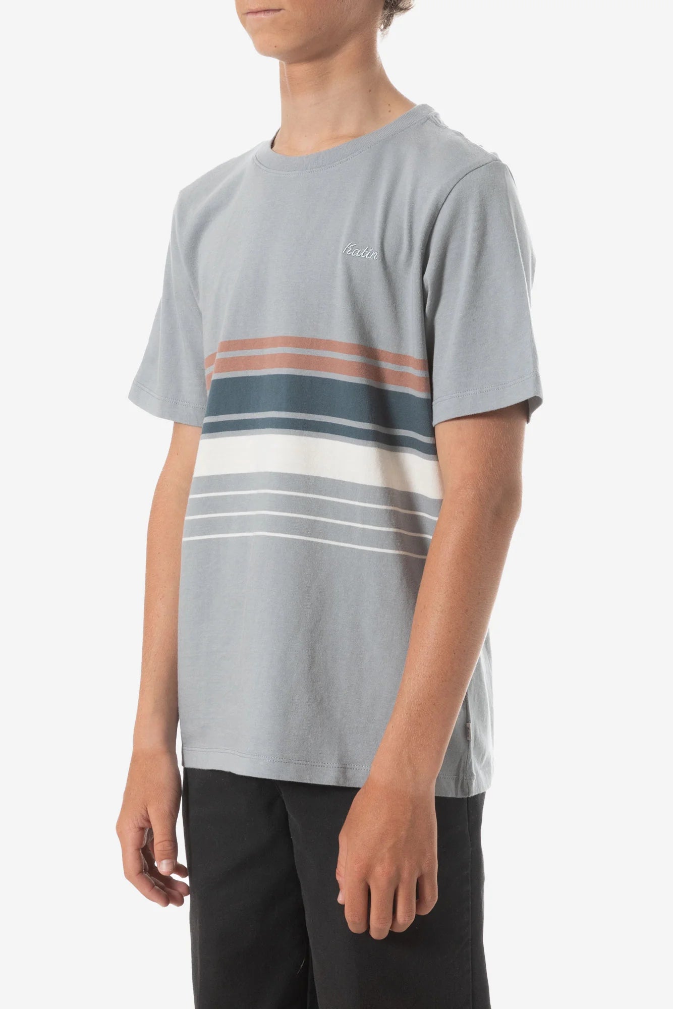 Katin Boy's Linden Stripe Tee (8-16) Tradewinds