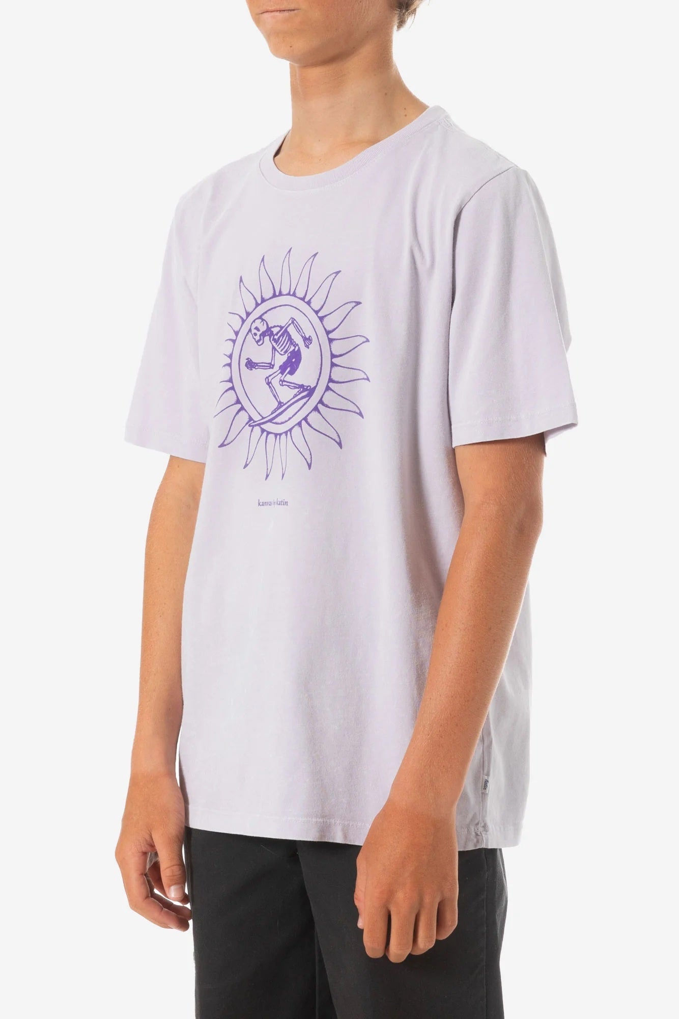 Katin Boy's Scortch Tee (8-16) Lavender Sand Wash