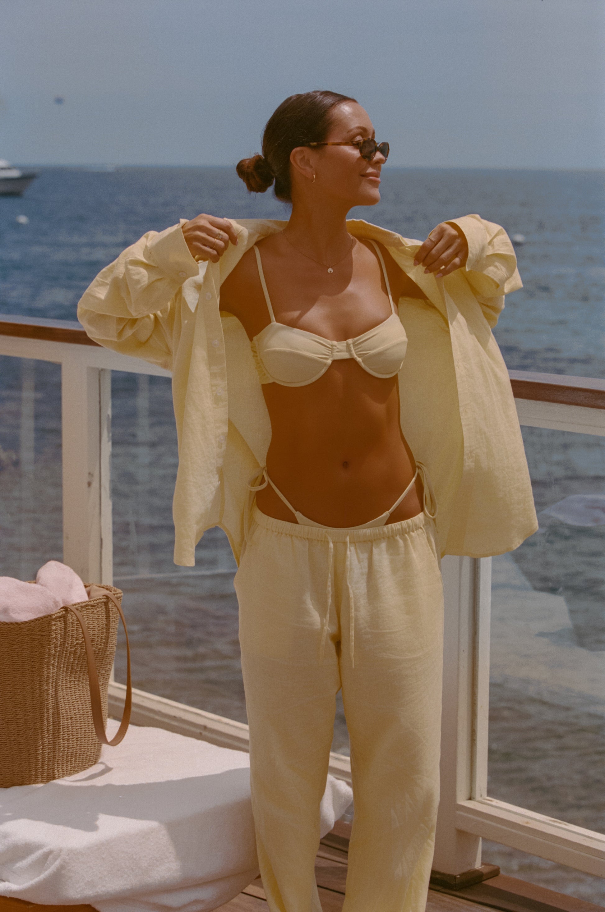 Danielle Brown x JS Swim Kiara Top Kacie Bottom - Lemon