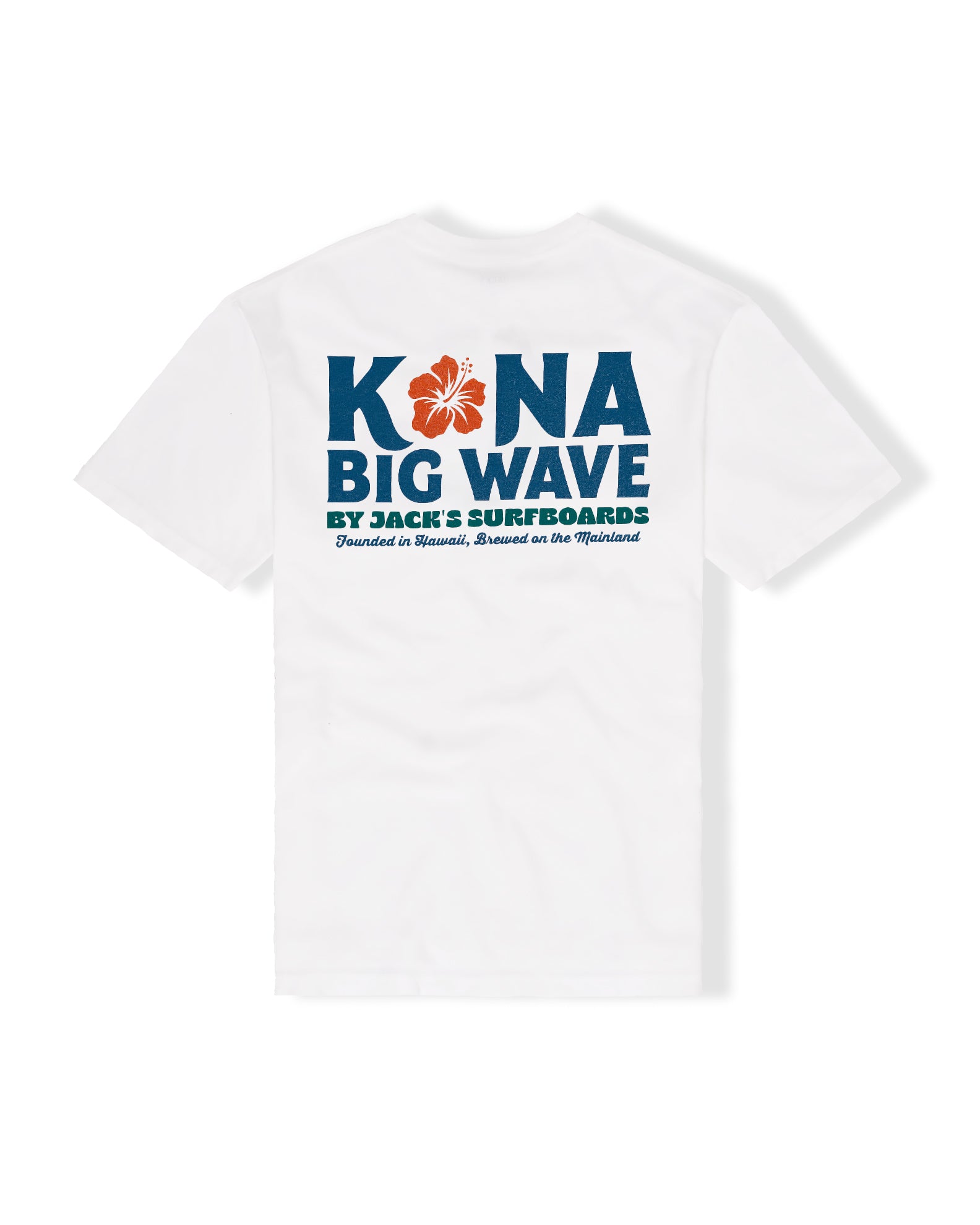 Kona Big Wave x Jack's Men's "Draft" Short Sleeve T-Shirt - White