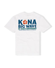 Kona Big Wave x Jack's Men's "Draft" Short Sleeve T-Shirt - White
